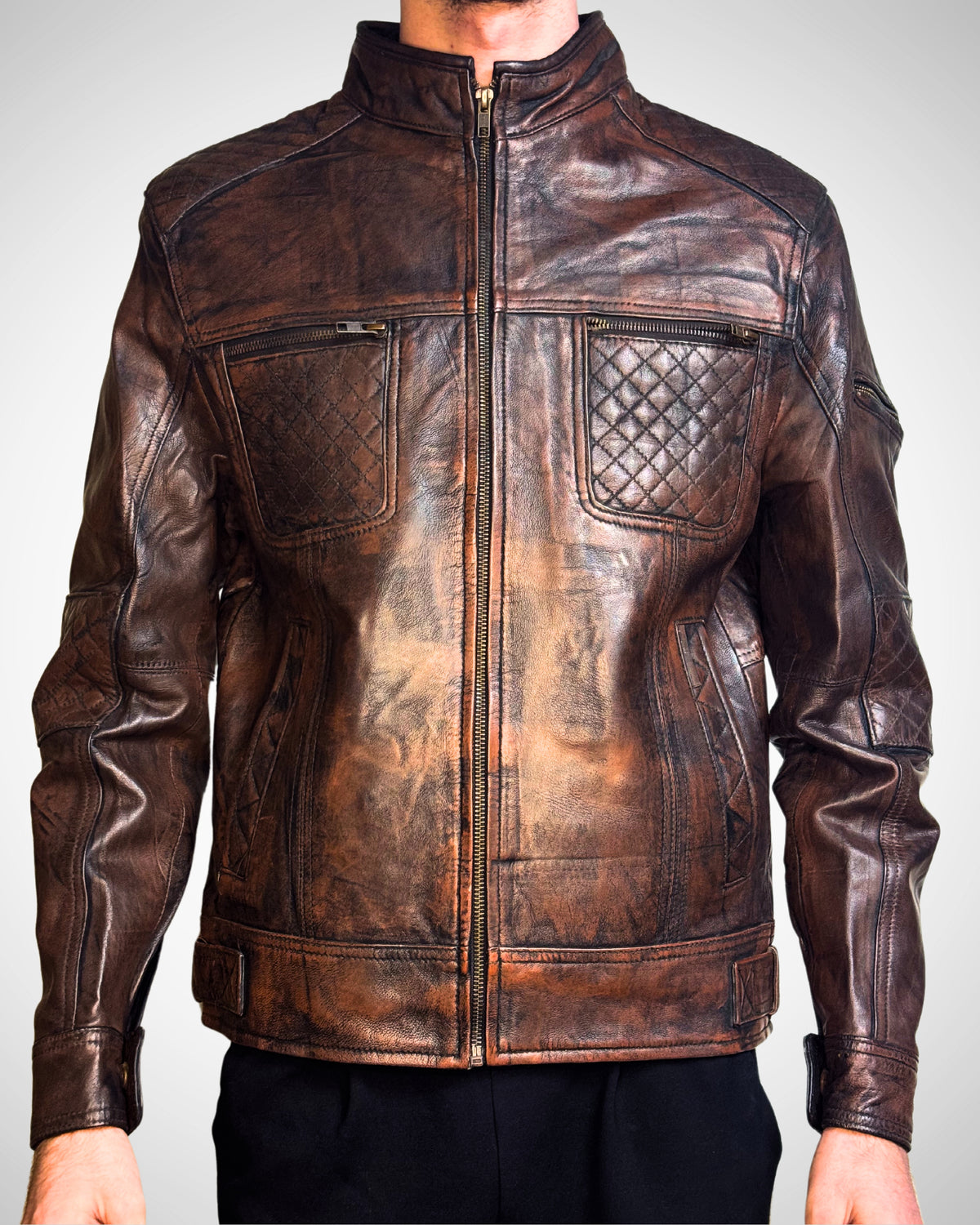 Vintage Classic Brown Original Leather Jacket