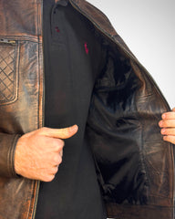 Vintage Classic Brown Original Leather Jacket