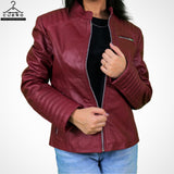 False Love Women's Sheep Leather Jacket - Fashion Statement