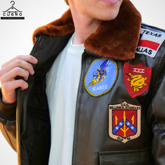 Topgun Aviator Leather Jacket - Sheep and Cowhide