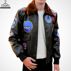 Topgun Aviator Leather Jacket - Sheep and Cowhide