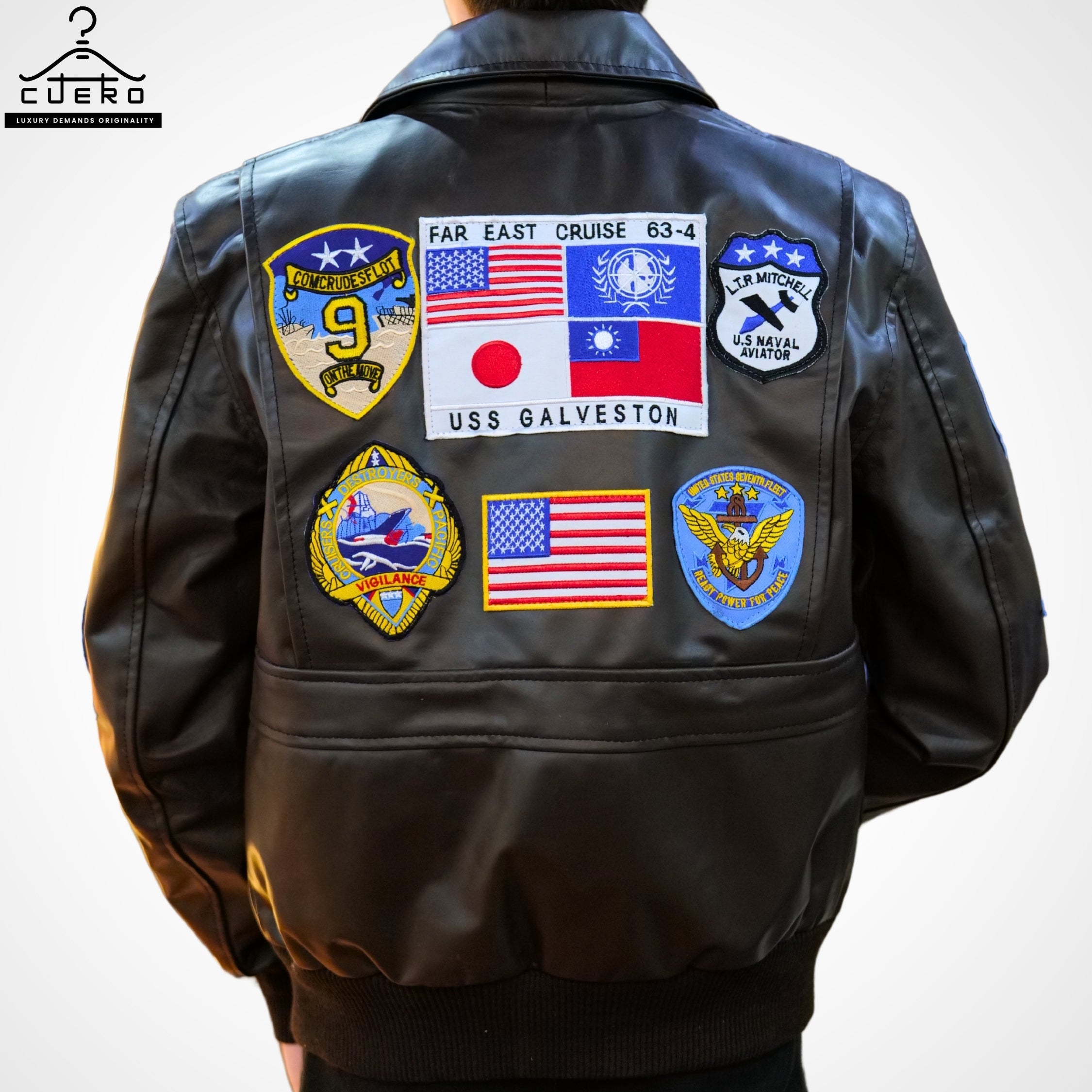 Topgun Aviator Leather Jacket - Sheep and Cowhide