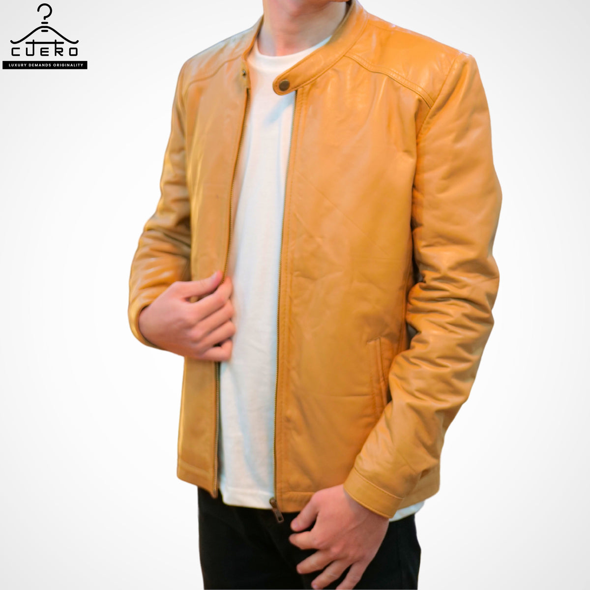 Aviator Leather Jacket for Men - Sheep and Cowhide