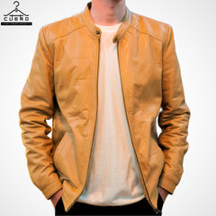 Aviator Leather Jacket for Men - Sheep and Cowhide