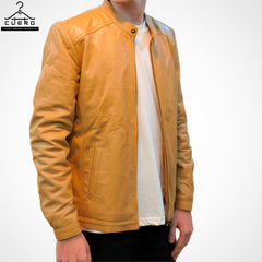 Aviator Leather Jacket for Men - Sheep and Cowhide