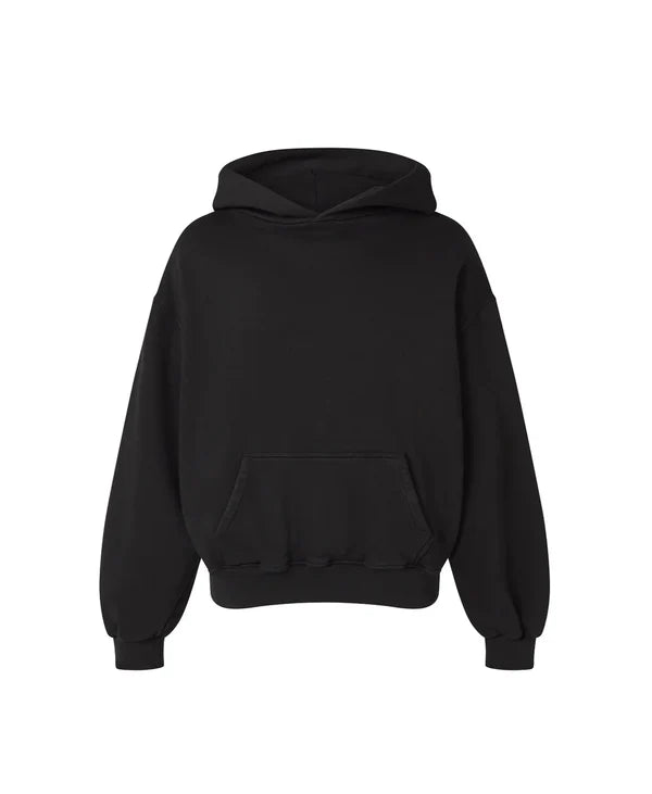 Cuerooo Black Hoodie - Export Quality 450 GSM